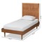 Baxton Studio Rin Mid-Century Modern Walnut Brown Finished Wood Twin Size Platform Bed 186-11138-11158-Zoro - alternate 9